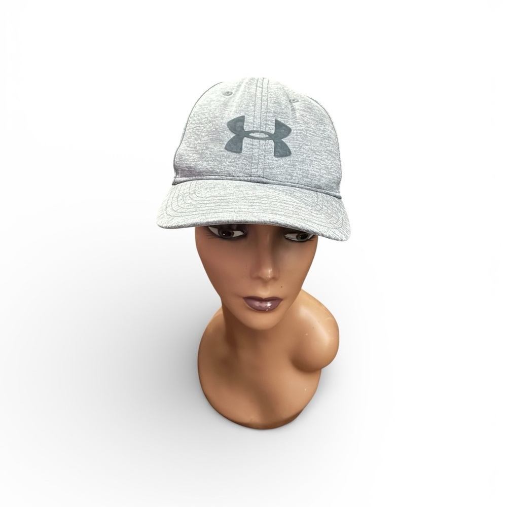 Under Armour Heather Gray Baseball Cap with Black Logo